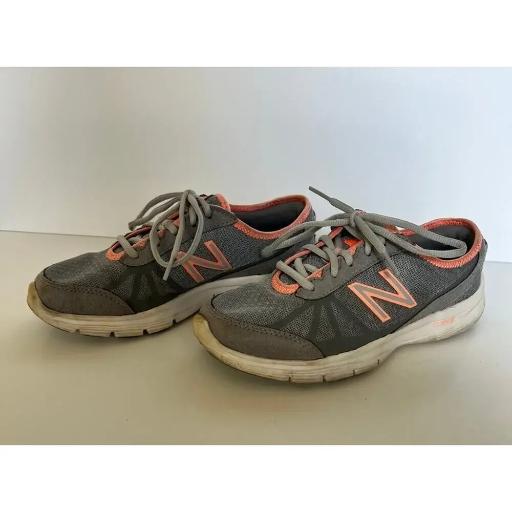 NEW BALANCE 511 Running Shoe, Gray & Peach, Women's size 7